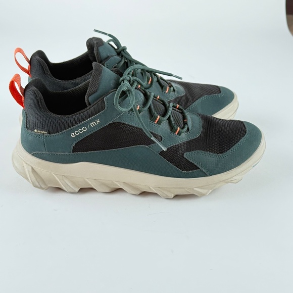 Ecco MX Low GTX Sneaker Gore-Tex Mens Shoe Size 7/7.5 EU41 Dark Green/Black - Picture 2 of 9